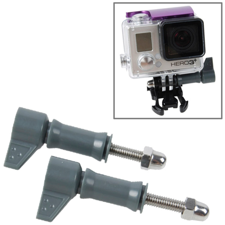 2 PCS TMC HR213 L-Shape Tighter Torque Screw for GoPro HERO4 /3+ /3 /2(Grey)