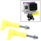 2 PCS TMC HR213 L-Shape Tighter Torque Screw for GoPro HERO4 /3+ /3 /2(Yellow)