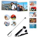 ST-143 6 in 1 Chest Strap (Type B) + Head Strap (Type B) + Monopod Pole + Tripod Adapter + J-shaped Bracket + Pouch for GoPro HERO10 Black / HERO9 Black / HERO8 Black / NEW HERO /HERO7 /6/ 5 /5 Session /4 /3+ /3 /2 /1(Black)