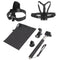 ST-143 6 in 1 Chest Strap (Type B) + Head Strap (Type B) + Monopod Pole + Tripod Adapter + J-shaped Bracket + Pouch for GoPro HERO10 Black / HERO9 Black / HERO8 Black / NEW HERO /HERO7 /6/ 5 /5 Session /4 /3+ /3 /2 /1(Black)