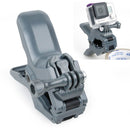 TMC HR219 Jaws Flex Clamp Mount with Buckle & Thumb Screw for GoPro HERO10 Black / HERO9 Black / HERO8 Black /7 /6 /5 /5 Session /4 Session /4 /3+ /3 /2 /1, DJI Osmo Action, Xiaoyi and Other Action Cameras(Grey)