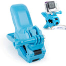 TMC HR219 Jaws Flex Clamp Mount with Buckle & Thumb Screw for GoPro HERO10 Black / HERO9 Black / HERO8 Black /7 /6 /5 /5 Session /4 Session /4 /3+ /3 /2 /1, DJI Osmo Action, Xiaoyi and Other Action Cameras(Blue)