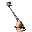Handheld Extendable Pole Monopod with Screw for GoPro HERO9 Black / HERO8 Black / HERO7 /6 /5 /5 Session /4 Session /4 /3+ /3 /2 /1, Insta360 ONE R, DJI Osmo Action and Other Action Cameras, Length: 49cm(Green)