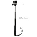 Handheld Extendable Pole Monopod with Screw for GoPro HERO9 Black / HERO8 Black / HERO7 /6 /5 /5 Session /4 Session /4 /3+ /3 /2 /1, Insta360 ONE R, DJI Osmo Action and Other Action Cameras, Length: 49cm(Green)