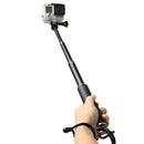 Handheld Extendable Pole Monopod with Screw for GoPro HERO9 Black / HERO8 Black / HERO7 /6 /5 /5 Session /4 Session /4 /3+ /3 /2 /1, Insta360 ONE R, DJI Osmo Action and Other Action Cameras, Length: 49cm(Gold)