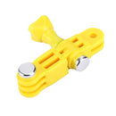 TMC Mount 3 Way Adjustable Pivot Arm Screw Bolt for GoPro HERO10 Black / HERO9 Black / HERO8 Black /7 /6 /5 /5 Session /4 Session /4 /3+ /3 /2 /1, DJI Osmo Action, Xiaoyi and Other Action Cameras, ABS Material(Yellow)