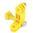 TMC Mount 3 Way Adjustable Pivot Arm Screw Bolt for GoPro HERO10 Black / HERO9 Black / HERO8 Black /7 /6 /5 /5 Session /4 Session /4 /3+ /3 /2 /1, DJI Osmo Action, Xiaoyi and Other Action Cameras, ABS Material(Yellow)