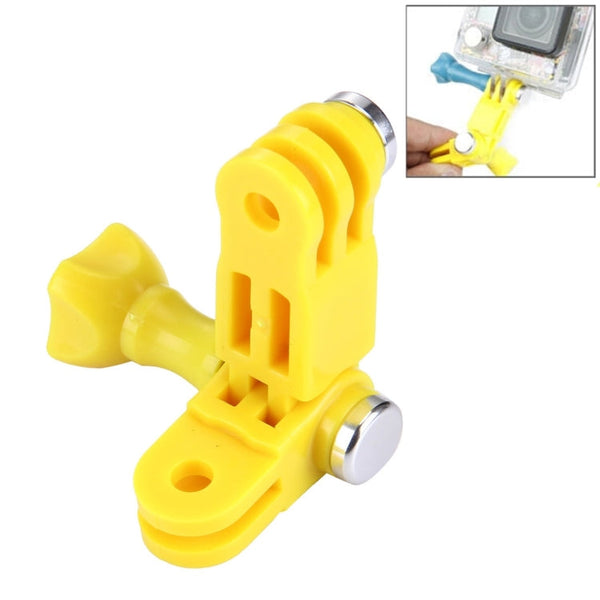 TMC Mount 3 Way Adjustable Pivot Arm Screw Bolt for GoPro HERO10 Black / HERO9 Black / HERO8 Black /7 /6 /5 /5 Session /4 Session /4 /3+ /3 /2 /1, DJI Osmo Action, Xiaoyi and Other Action Cameras, ABS Material(Yellow)