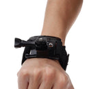 GP110 Arm Belt / Wrist Strap + Connecter Mount for GoPro HERO10 Black / HERO9 Black / HERO8 Black / HERO7 /6 /5 /5 Session /4 Session /4 /3+ /3 /2 /1, Insta360 ONE R, DJI Osmo Action and Other Action Cameras(Black)