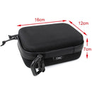 TMC EVA Upgrade Small Storage Case for GoPro HERO10 Black / HERO9 Black / HERO8 Black / HERO7 /6 /5 /5 Session /4 Session /4 /3+ /3 /2 /1, DJI Osmo Action, Xiaoyi and Other Action Cameras Accessories, Size: 16cm x 11cm x7cm(Black)