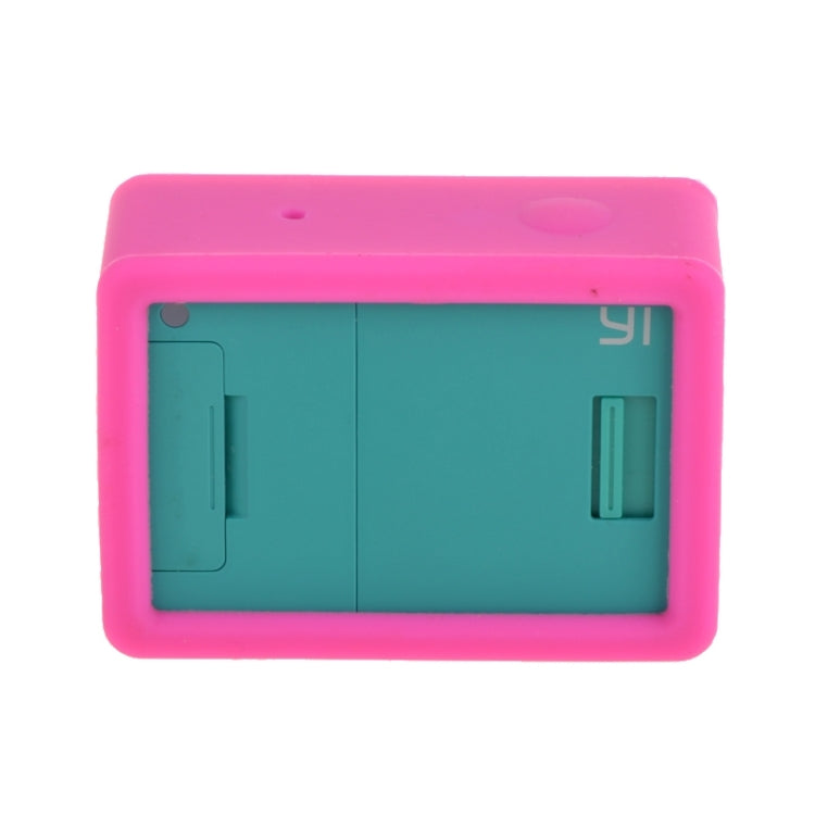 XM03 Silicone Gel Protective Case for Xiaomi Yi Sport Camera(Magenta)