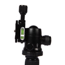 Triopo GT-2505x8.C Adjustable Portable Carbon Fiber Tripod with B-1 Aluminum Ball Head for Canon Nikon Sony DSLR Camera(Black)