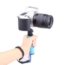 LED Flash Light Holder Sponge Steadicam Handheld Monopod with Gimbal for SLR Camera(Blue)