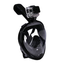 Water Sports Diving Equipment Full Dry Diving Mask Swimming Glasses for GoPro HERO10 Black / HERO9 Black / HERO8 Black / HERO6/ 5 /5 Session /4 /3+ /3 /2 /1, L Size(Black)