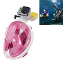 Water Sports Diving Equipment Full Dry Diving Mask Swimming Glasses for GoPro HERO10 Black / HERO9 Black / HERO8 Black / HERO6/ 5 /5 Session /4 /3+ /3 /2 /1, L Size(Pink)