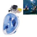Water Sports Diving Equipment Full Dry Diving Mask Swimming Glasses for GoPro HERO11 Black/HERO10 Black / HERO9 Black / HERO8 Black / HERO6/ 5 /5 Session /4 /3+ /3 /2 /1, L Size(Blue)