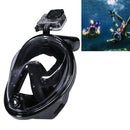 Water Sports Diving Equipment Full Dry Diving Mask Swimming Glasses for GoPro HERO10 Black / HERO9 Black / HERO8 Black / HERO6/ 5 /5 Session /4 /3+ /3 /2 /1, M Size(Black)