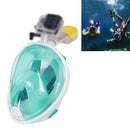 Water Sports Diving Equipment Full Dry Diving Mask Swimming Glasses for GoPro HERO10 Black / HERO9 Black / HERO8 Black / HERO6/ 5 /5 Session /4 /3+ /3 /2 /1, M Size(Light Green)