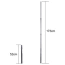Aluminum Alloy Handheld Boom Pole Holder for SLR Camera / LED Light Microphone, Max Length: 173cm(Black)