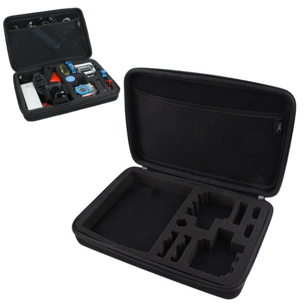 Shockproof Waterproof Portable Case for GoPro HERO10 Black / HERO9 Black / HERO8 Black / HERO7 /6 /5 /5 Session /4 Session /4 /3+ /3 /2 /1, DJI Osmo Action and Other Sport Cameras(Black)