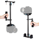PULUZ 38.5-61cm Carbon Fiber Handheld Stabilizer for DSLR & DV Digital Video & Cameras, Capacity Range 0.5-3kg(Black)