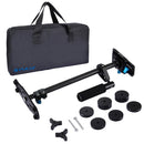 PULUZ 38.5-61cm Carbon Fiber Handheld Stabilizer for DSLR & DV Digital Video & Cameras, Capacity Range 0.5-3kg(Black)