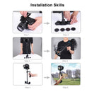 PULUZ 38.5-61cm Carbon Fiber Handheld Stabilizer for DSLR & DV Digital Video & Cameras, Capacity Range 0.5-3kg(Black)