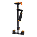 YELANGU 38.5-61cm Carbon Fiber Handheld Stabilizer for DSLR & DV Digital Video & Cameras, Capacity Range 0.5-3kg(Orange)