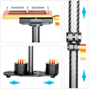 YELANGU 38.5-61cm Carbon Fiber Handheld Stabilizer for DSLR & DV Digital Video & Cameras, Capacity Range 0.5-3kg(Orange)