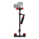 YELANGU 38.5-61cm Carbon Fiber Handheld Stabilizer for DSLR & DV Digital Video & Cameras, Capacity Range 0.5-3kg(Red)
