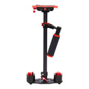 YELANGU 38.5-61cm Carbon Fiber Handheld Stabilizer for DSLR & DV Digital Video & Cameras, Capacity Range 0.5-3kg(Red)