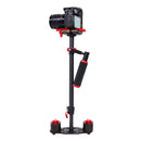 YELANGU 38.5-61cm Carbon Fiber Handheld Stabilizer for DSLR & DV Digital Video & Cameras, Capacity Range 0.5-3kg(Red)
