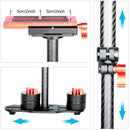 YELANGU 38.5-61cm Carbon Fiber Handheld Stabilizer for DSLR & DV Digital Video & Cameras, Capacity Range 0.5-3kg(Red)