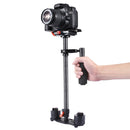 YELANGU 38.5-61cm Carbon Fiber Handheld Stabilizer for DSLR & DV Digital Video & Cameras, Capacity Range 0.5-3kg(Red)