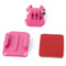 HR67 Helmet Curved Surface + Sticker + Mount Stand Kit(Magenta)