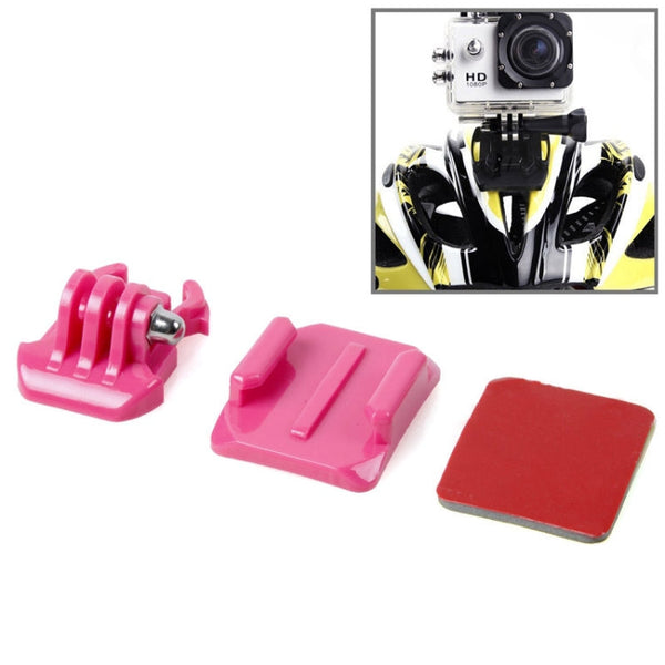 HR67 Helmet Curved Surface + Sticker + Mount Stand Kit(Magenta)