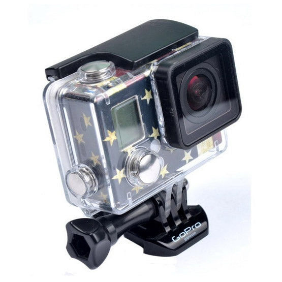 Retro US Flag Pattern Case Sticker for GoPro HERO3+ /3