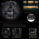 ZOMEI Z688 Portable Professional Travel Magnesium Alloy Material Tripod Monopod with Ball Head for Digital Camera