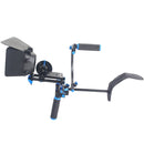 YELANGU YLG0102D Dual Handles Camera Shoulder Mount Kit with Matte Box for DSLR Camera / Video Camera
