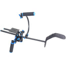 YELANGU YLG0102D Dual Handles Camera Shoulder Mount Kit with Matte Box for DSLR Camera / Video Camera