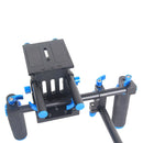 YELANGU YLG0102D Dual Handles Camera Shoulder Mount Kit with Matte Box for DSLR Camera / Video Camera