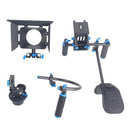 YELANGU YLG0102D Dual Handles Camera Shoulder Mount Kit with Matte Box for DSLR Camera / Video Camera