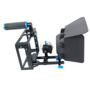 YELANGU YLG1103A-C Handle Video Camera Cage Stabilizer + Matte Box Kit for DSLR Camera / Video Camera