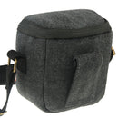 Portable Digital Camera Canvas Bag with Strap, Size: 13.5cm x 9cm x 14cm(Black)