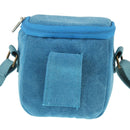 Portable Digital Camera Canvas Bag with Strap, Size: 13.5cm x 9cm x 14cm(Blue)