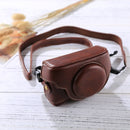 Retro Style PU Leather Camera Case Bag with Strap for Sony RX100 M3 / M4 / M5(Coffee)