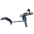 YELANGU YLG1102A-A Dual Handles Camera Shoulder Mount Kit with Matte Box for DSLR Camera / Video Camera