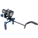 YELANGU YLG1102A-A Dual Handles Camera Shoulder Mount Kit with Matte Box for DSLR Camera / Video Camera