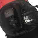 Portable Package Shoulders Backpack Outdoor Backpack for GoPro HERO10 Black / HERO9 Black / HERO8 Black / HERO7 /6 /5 /5 Session /4 Session /4 /3+ /3 /2 /1, Insta360 ONE R, DJI Osmo Action and Other Action Camera(Orange)