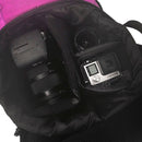 Portable Package Shoulders Backpack Outdoor Backpack for GoPro HERO10 Black / HERO9 Black / HERO8 Black / HERO7 /6 /5 /5 Session /4 Session /4 /3+ /3 /2 /1, Insta360 ONE R, DJI Osmo Action and Other Action Camera(Purple)